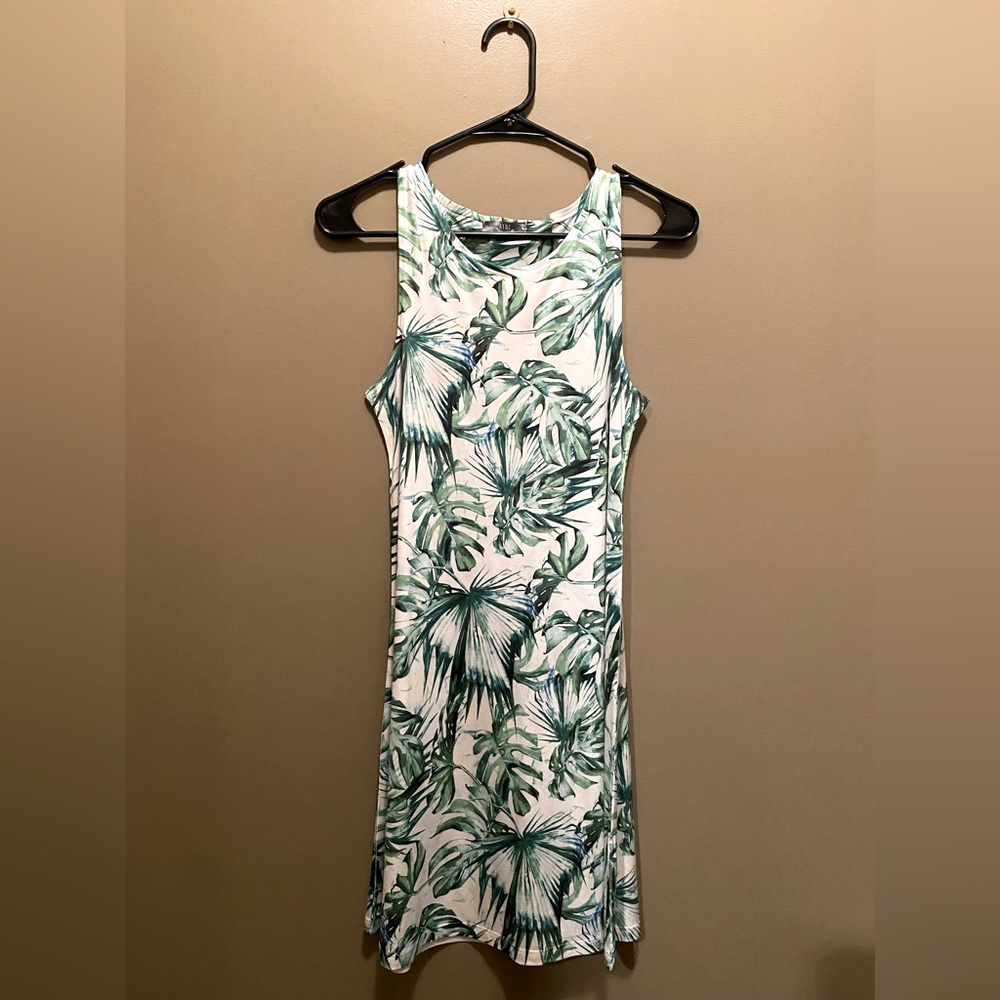 Palm Print Dress